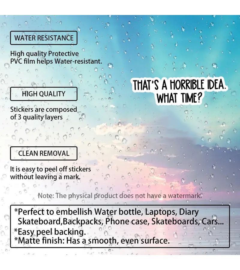 Thats A Terrible Suggestion Stickers 1pc For Laptops Water Bottles Decals - Image 5