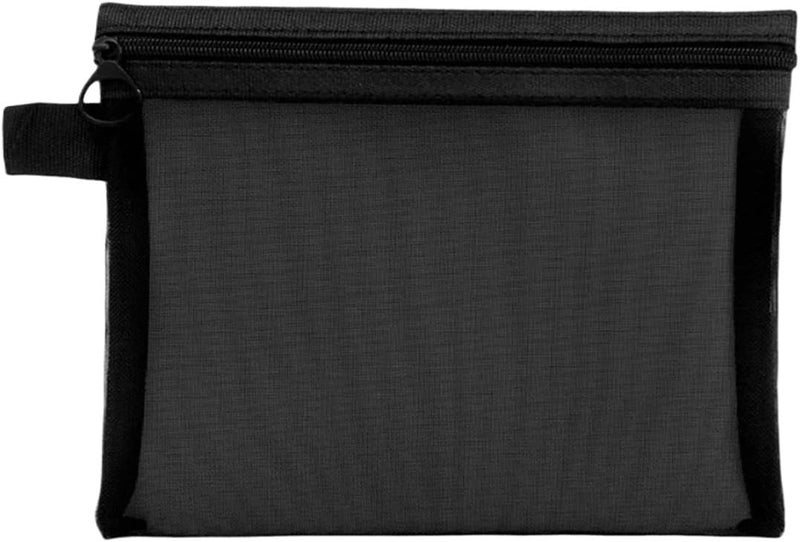 1/3pcs Mesh Clear Cosmetic Bags Small Large Black Zipper Travel Toiletry Organizer Lipstick Storage Pouch(Medium) - Image 1