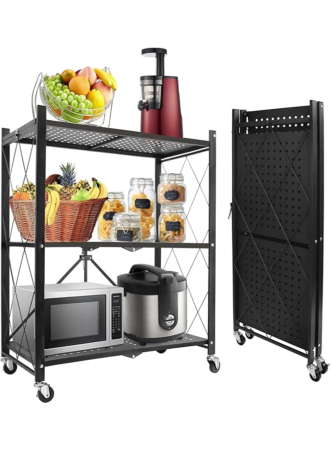 Zaboon Folding Trolley Rack (3Tier) - Image 1