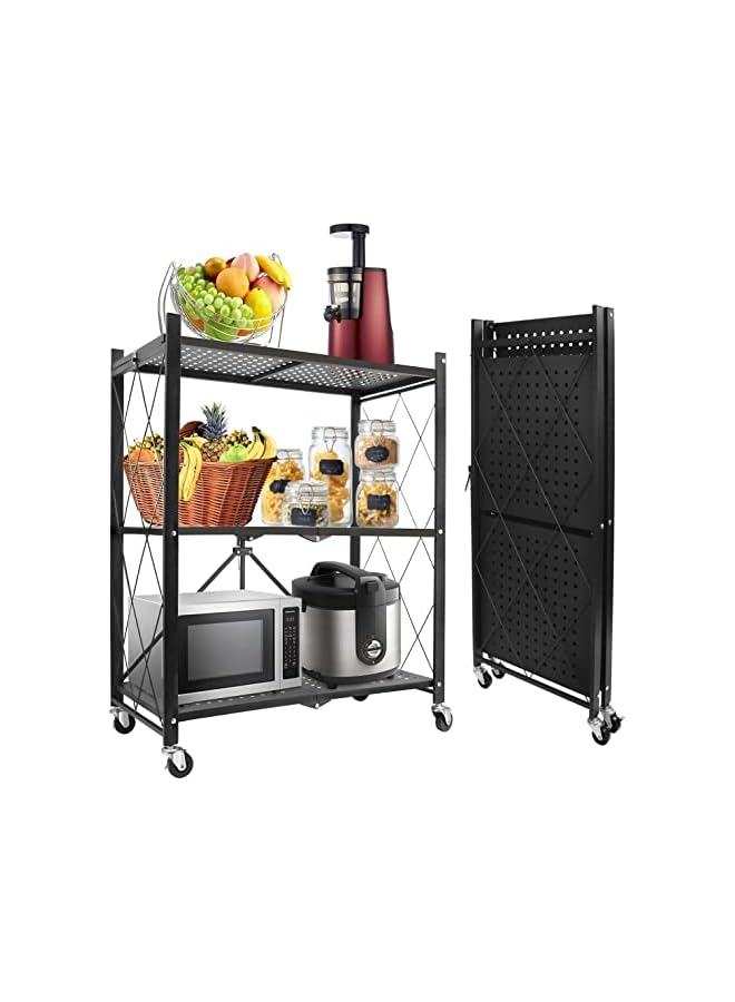 Zaboon Folding Trolley Rack (3Tier) - Image 2