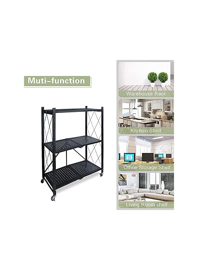 Zaboon Folding Trolley Rack (3Tier) - Image 3