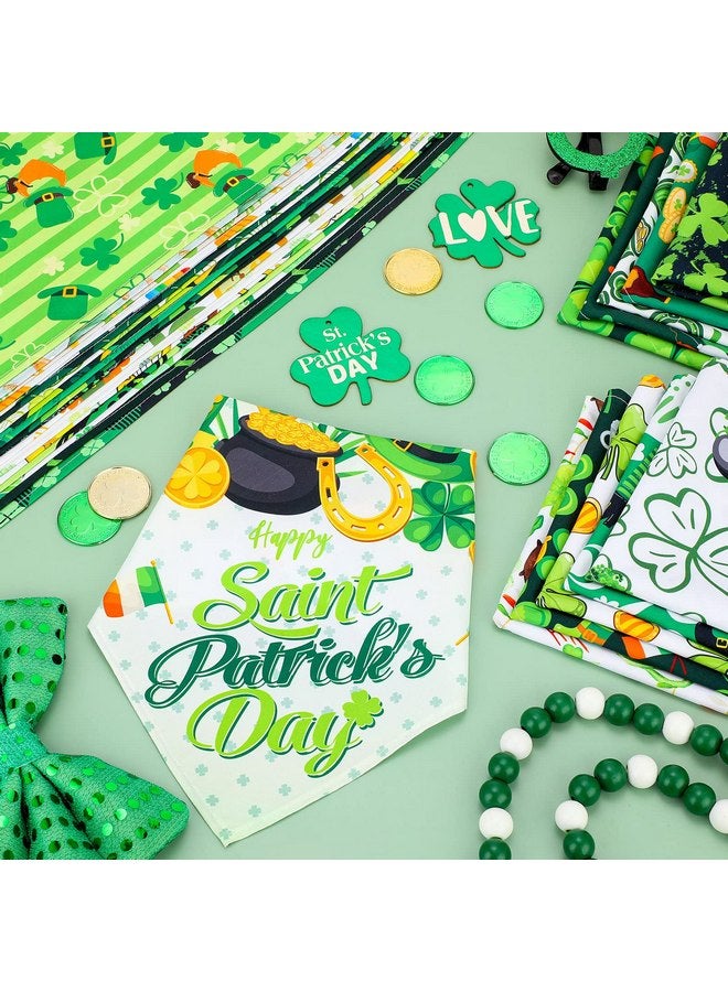 Sanwuta 30 Pieces St. Patrick's Day Dog Bandanas St. Patrick's Day Dog Bibs Holiday Pet Costume Dog St. Patrick's Day Outfit Triangle Scarf Kerchief for Small to Medium Pet - Image 3