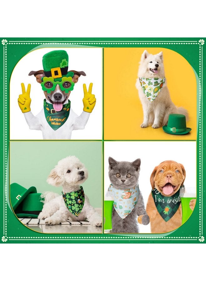 Sanwuta 30 Pieces St. Patrick's Day Dog Bandanas St. Patrick's Day Dog Bibs Holiday Pet Costume Dog St. Patrick's Day Outfit Triangle Scarf Kerchief for Small to Medium Pet - Image 5