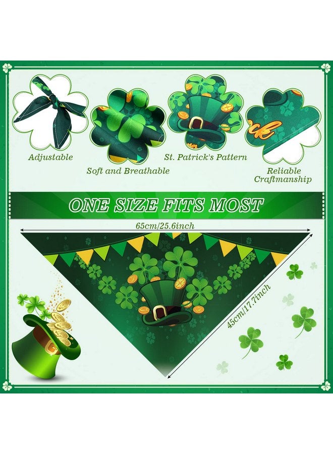 Sanwuta 30 Pieces St. Patrick's Day Dog Bandanas St. Patrick's Day Dog Bibs Holiday Pet Costume Dog St. Patrick's Day Outfit Triangle Scarf Kerchief for Small to Medium Pet - Image 4