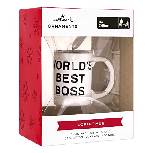 Hallmark The Office World's Best Boss Coffee Mug Christmas Ornament (0002HCM9116) - Image 3