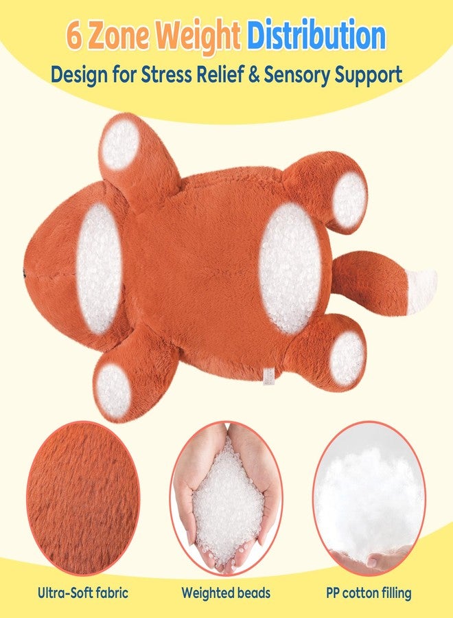 PEACH CAT 25.6 inch 5 lbs Fox Weighted Stuffed Animals Large Weighted Plush Soft Plushies Toys Body Pillow Gifts for Kids Adults - Image 4