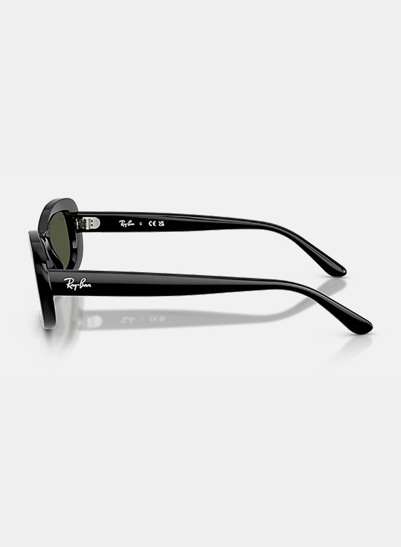 راي بان Women Women Full Rim Oval Sunglasses 0RB2221 53 - Image 3