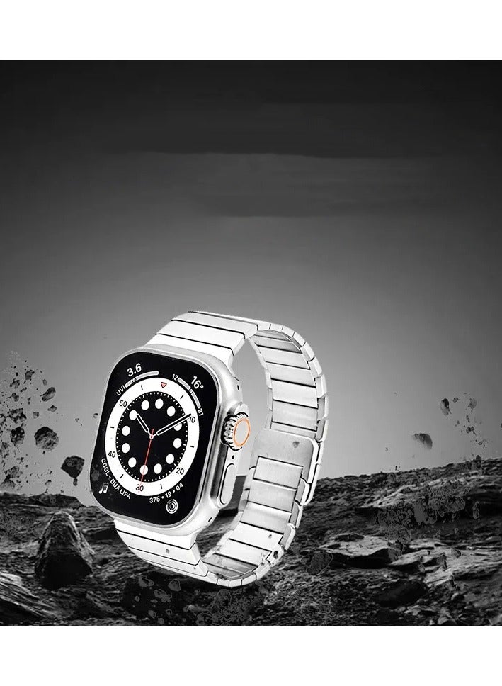 Magnetic Stainless Steel iWatch Band for Apple Watch Series 8/7/6/5/4/3/2/1/SE/SE2/Ultra Compatible Apple Watch Straps 42mm 44mm 45mm 49mm - Image 3