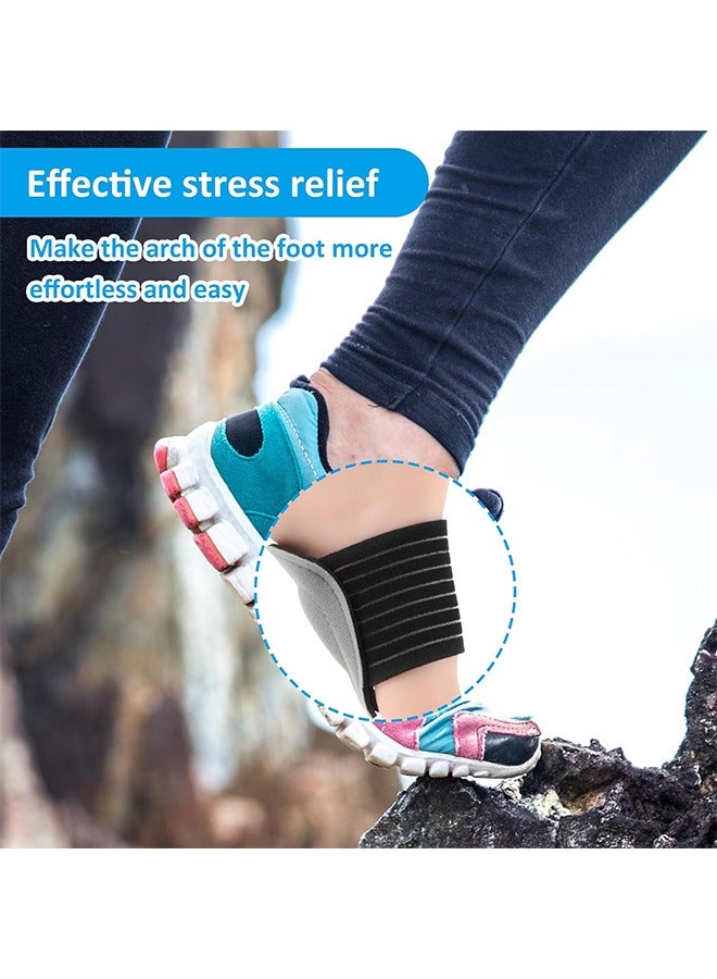 عربست حزام دعم القوس ، أشرطة ضغط دعم القوس القابلة للتعديل ، لتخفيف التهاب اللفافة الأخمصية - Image 4