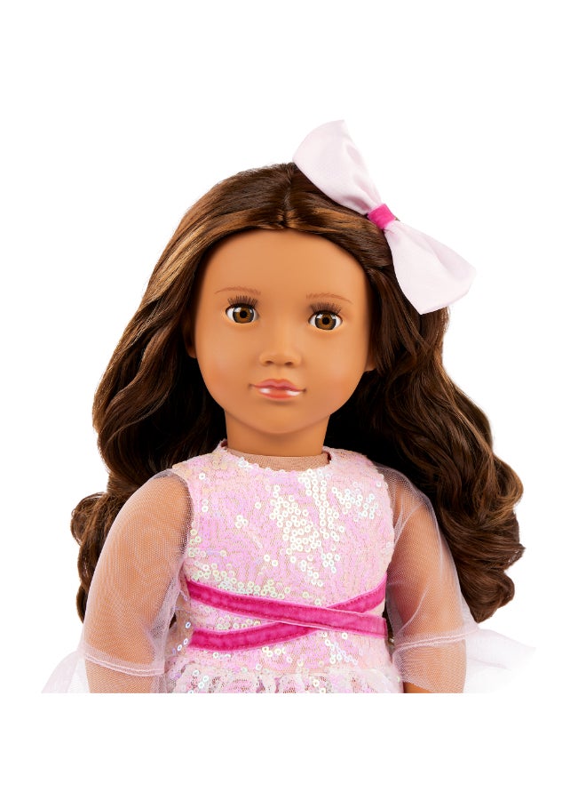 Our Generation Holiday Doll w/ Sequin Dress, Katia - Image 4