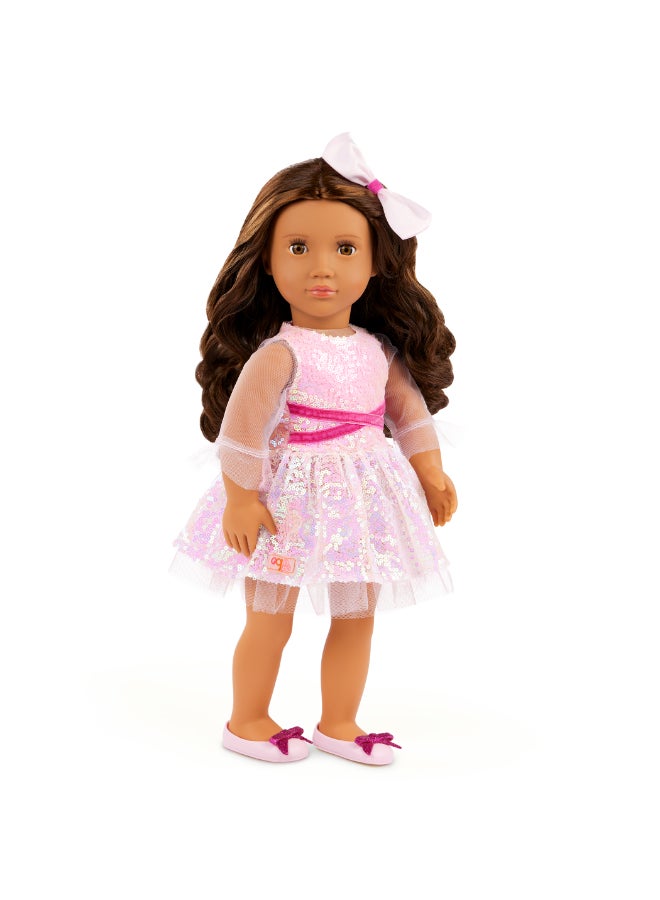 Our Generation Holiday Doll w/ Sequin Dress, Katia - Image 2