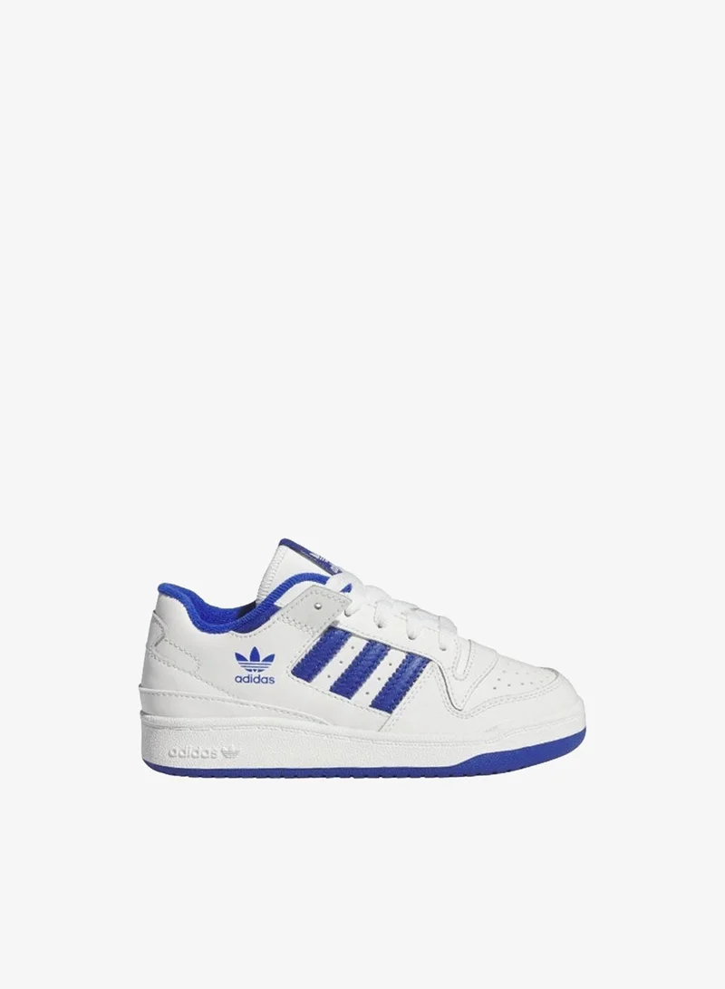 adidas فورم لو سي إل سي وايت كاجوال سنيكرز للأطفال أولاد وبنات مقاس 2.5