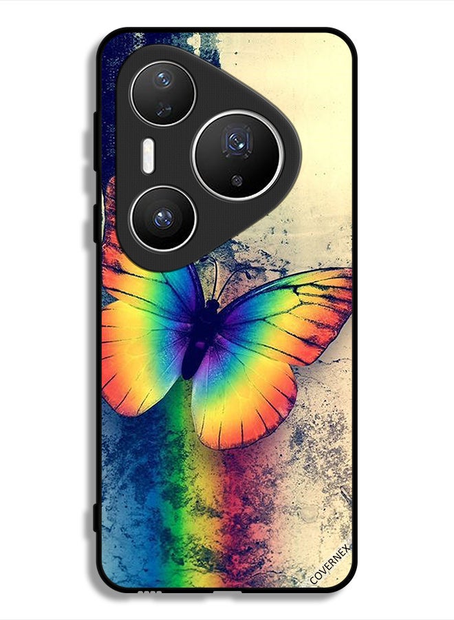 Covernex Huawei Pura 80 Pro Plus Protective Case Cover Vintage Rainbow Butterfly - Image 1