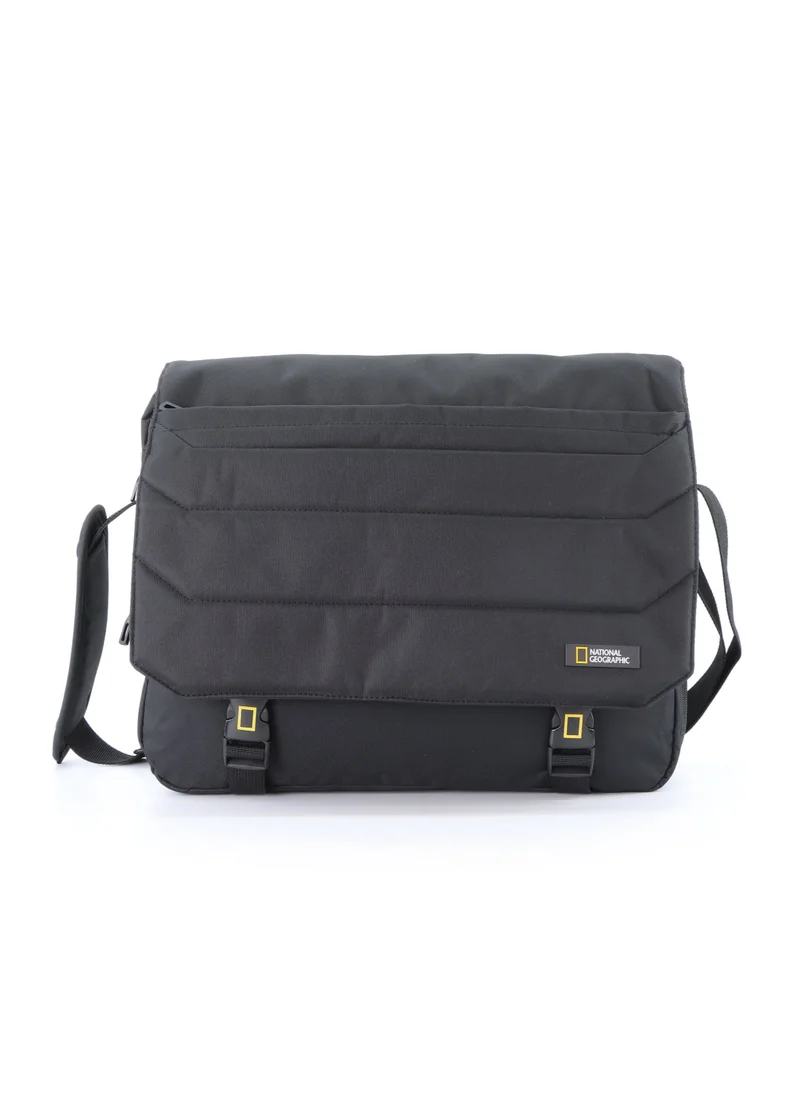 NATIONAL GEOGRAPHIC National Geographic Pro Messenger Bag Black,  Stylish for Men and Women Compact and Versatile, Portable Organizer for Travel, Business, University