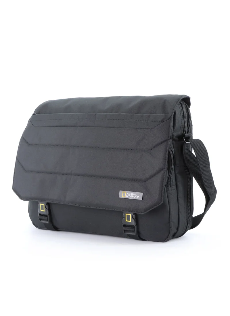 NATIONAL GEOGRAPHIC National Geographic Pro Messenger Bag Black,  Stylish for Men and Women Compact and Versatile, Portable Organizer for Travel, Business, University