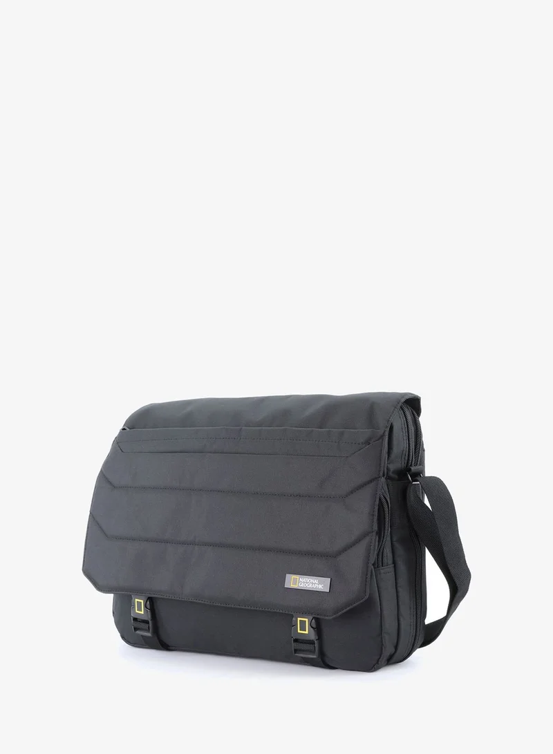 NATIONAL GEOGRAPHIC National Geographic Pro Messenger Bag Black,  Stylish for Men and Women Compact and Versatile, Portable Organizer for Travel, Business, University