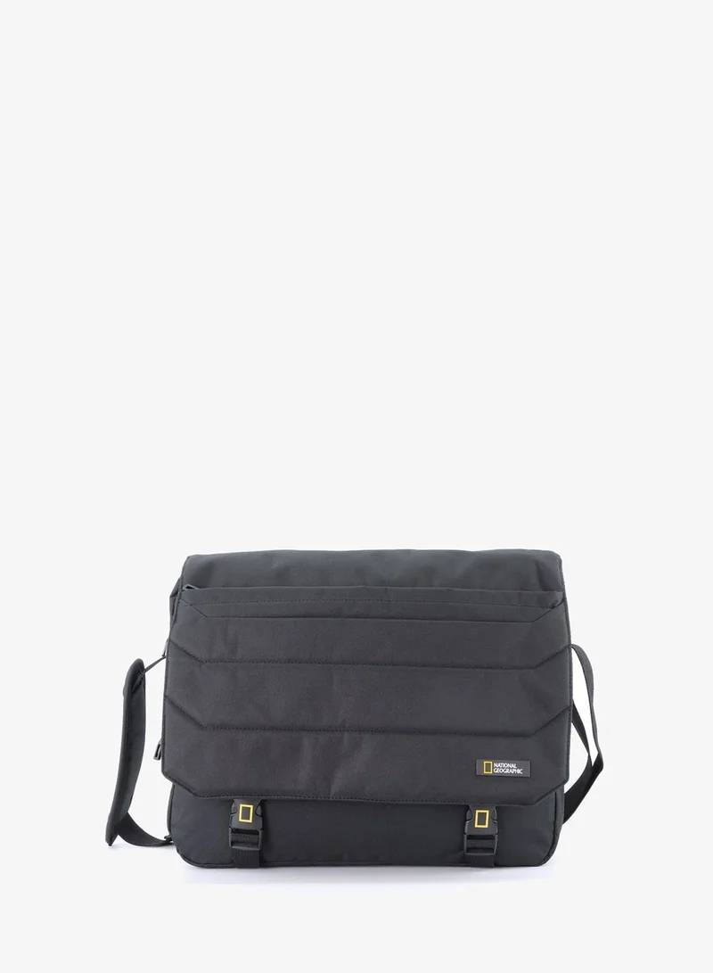 NATIONAL GEOGRAPHIC National Geographic Pro Messenger Bag Black,  Stylish for Men and Women Compact and Versatile, Portable Organizer for Travel, Business, University