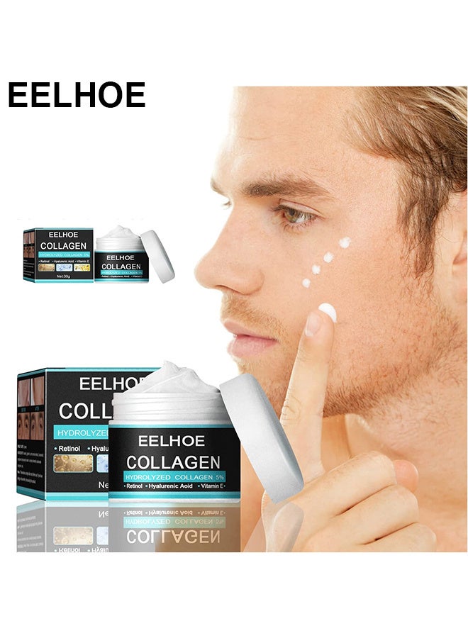 EELHOE Men's Moisturizing Anti-Aging Cream, 30g Men's Face Moisturizer Cream, Age Rewind Men's Wrinkle Cream, Anti Aging Wrinkle Cream for Men, Skin Firming and Tightening Lotion - Image 1