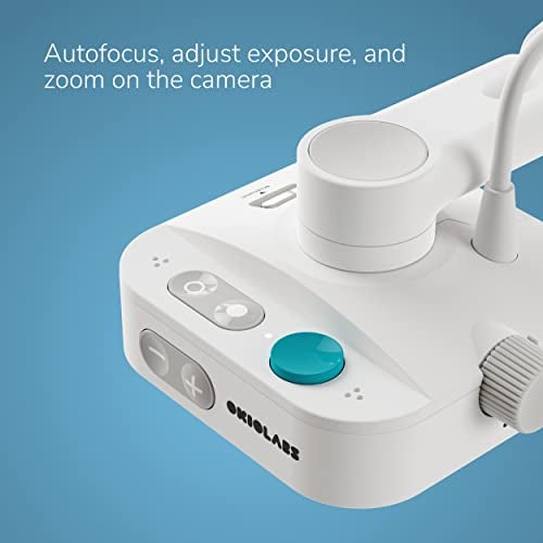 OKIOLABS OKIOCAM W1 USB 4K 8MP Document Camera with Light for Teachers. Comes with OKIOPoint & AI-Tracking Presentation Software. Doc Camera for Classroom. Compatible with PC/Mac, with Type-C Adaptor - Image 3