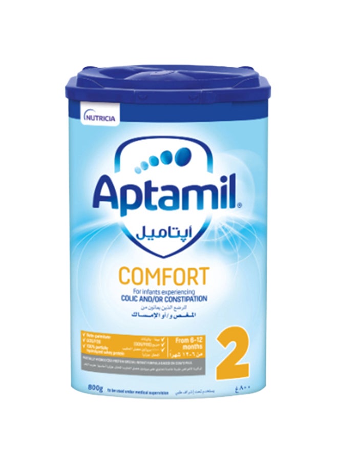 Comfort 2 Follow-On Formula Milk From 6-12 Months, Dietary Management of Colic & Constipation, Easy To Use Pack