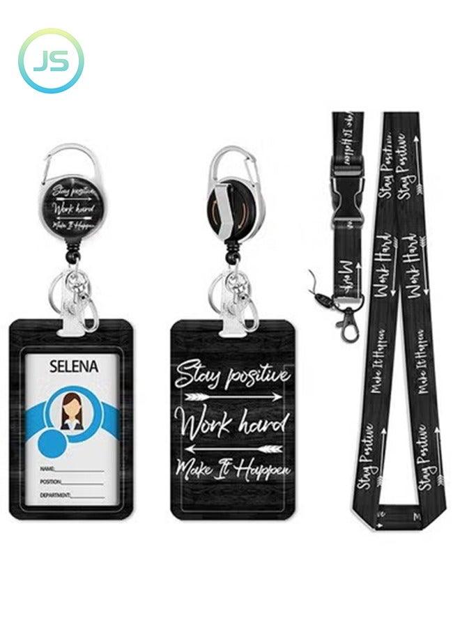 جي أس قابل للسحب شارة كليب مع حزام قابل للفصل ، مضحك حامل بطاقة الهوية مفتاح سلسلة عمودي حامل بطاقة الهوية ، اسم العلامة التجارية أزياء حامل شارة الثقيلة بكرة - Image 1