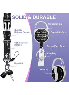 Ocean Retractable Badge Holders with Detachable Lanyard, Funny Id Card Holder Keychain Vertical ID Protector Clips, Fashionable Name Tags Clips with Heavy Duty Badge Reel  - Image 5