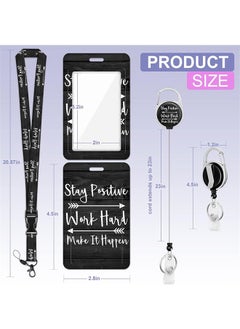Ocean Retractable Badge Holders with Detachable Lanyard, Funny Id Card Holder Keychain Vertical ID Protector Clips, Fashionable Name Tags Clips with Heavy Duty Badge Reel  - Image 4