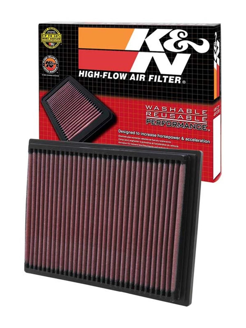 K&N Engine Air Filter: Increase Power & Acceleration, Washable, Premium, Replacement Car Air Filter: Compatible 1990-2006 BMW (X3, Z4, 520i, 525i, 530i, Z3, 728i, 728iL, 323Ti, 523i, 528i, M3),33-2070 - Image 1