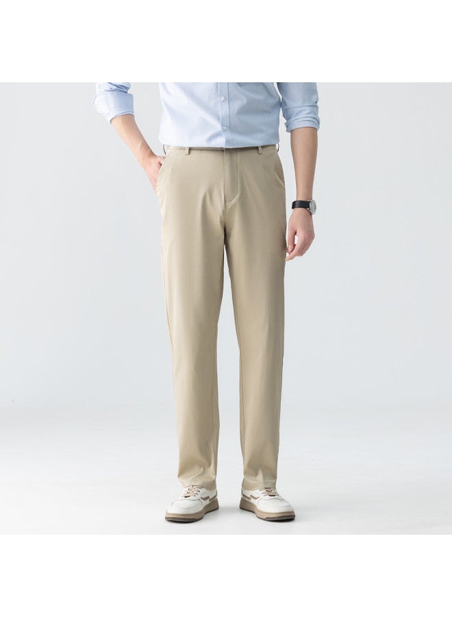 Fomoce men's Stretch Casual Pants - Spring/summer Business Commuting Essential In Classic Solid Colors - Image 4