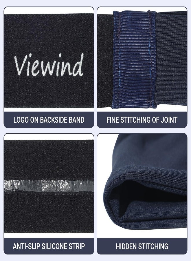 Viewind Sweat Absorb Headband for Men & Women, Athletic Headband for Running Yoga Workout, Wide Fashion Headband for Daily, 4" Width, Soft & Strechy, Non Slip Silione, 3 Colors in Pack - Image 3