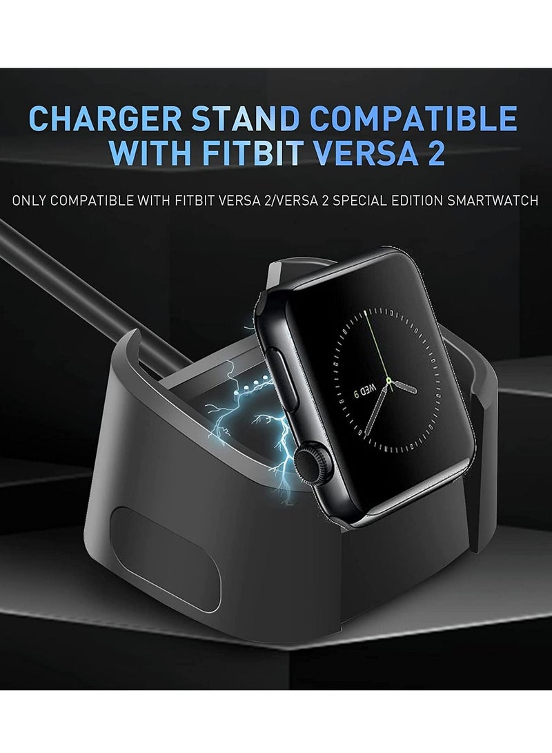 Excefore Replacement Charger Compatible with Versa 2 Charger, Charger Dock Cradle Replacement USB Charging Cable Cord Charger Stand Adapter for Versa 2 Charging Station (ONLY for Versa 2) - Image 2