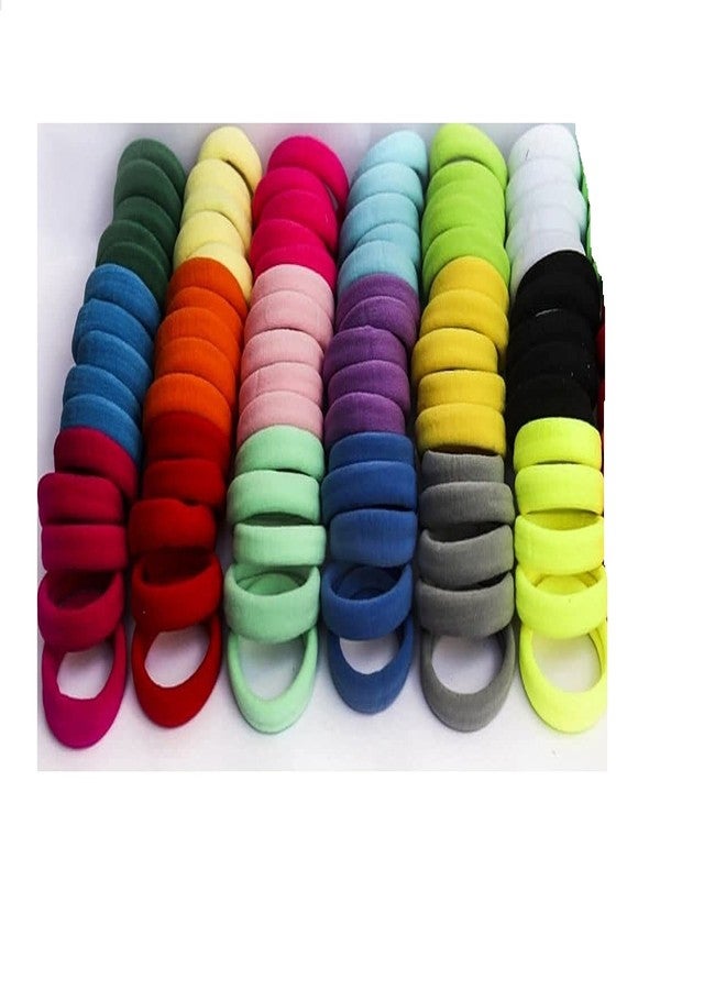 DIAN Assorted Pack of 90 Multicolor Hair Rubber Bands, Ponytail Holders, Hair Tie, Hair Bow, Hair Accessories for Women, Teens and Girl - Image 1