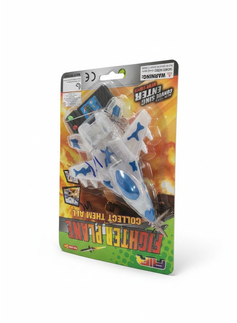 طائرة ألعاب تعمل بالتحكم عن بعد للأطفال |طيارة لعبه مقاتلة بتصميم مميز مع ريموت كنترول، لعبة ممتعة +3 سنوات