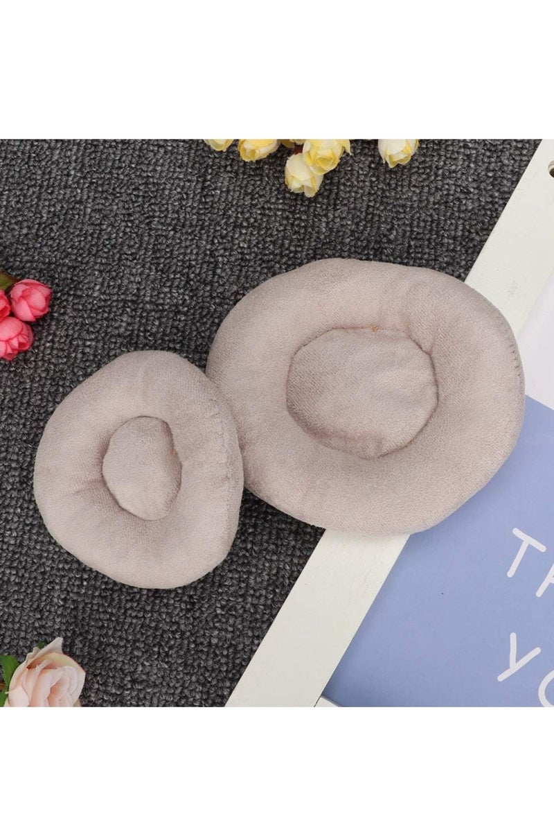 Y&D Baby Newborn Photography Posing Pillow Nursing Sleeping Pillow Anti-Startle Toddler Boys and Girls Comfortable Lightweight Shaping Pillows for Kids Infants Superhigh Quality 2-Piece Flannel Baby Round Shape Pillow DIY Newborn Professional Photography Props Photography Auxiliary Props Baby Pillow Props 14 CM &10 CM - Image 4