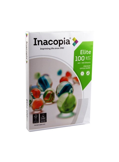 Copy Paper Pack 250 Sheets A4 100 g - Inacopia Elite