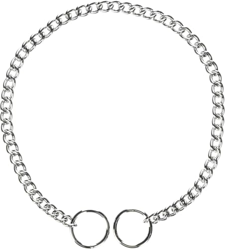 Hamilton Metal Slip Link Choke Chain Dog Collar, Fine 2.0mm x 16" - Image 1