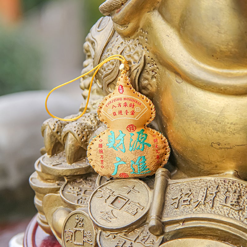 Handmade Gourd Sachet Blessing Pouch - Image 4