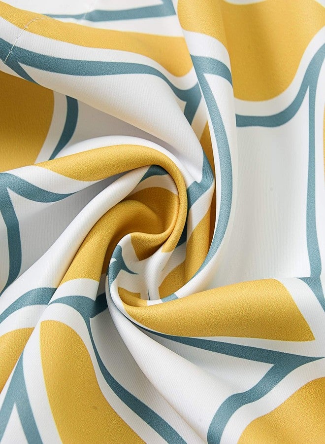 Annlaite Geo Valance for Windows(52 by 18 inches) Elegant Colorful Printed Room Darkening Window Curtain Valance for Kitchen/Bathroom/Living Room/Backdrop 1 Panel Yellow - Image 5