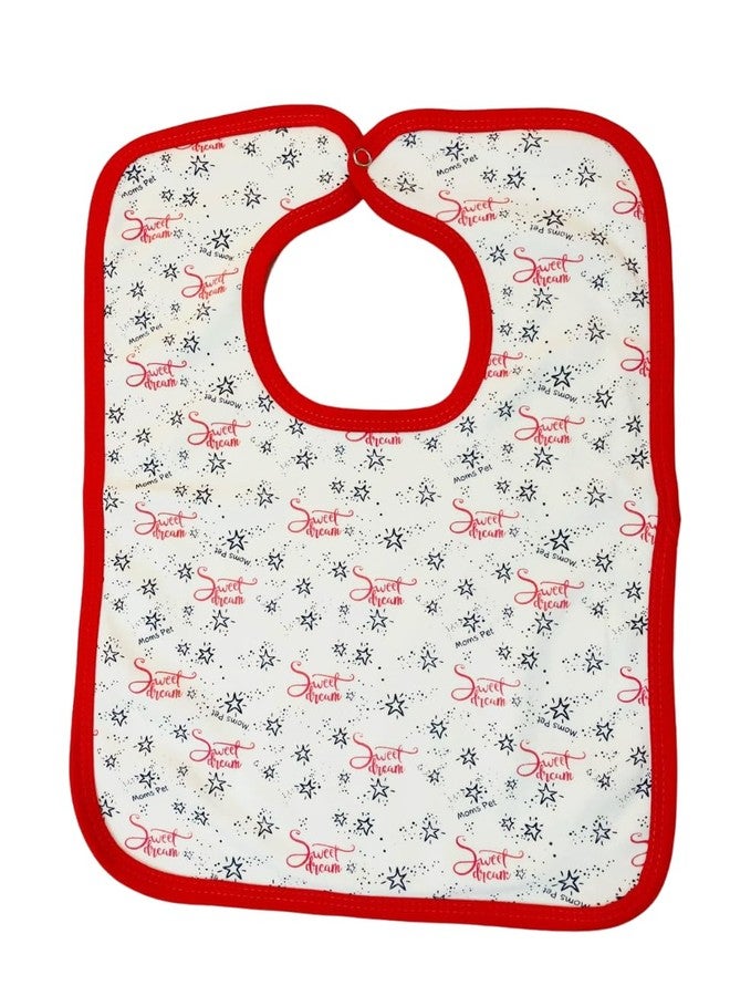 ARIC Premium Hosiery cotton Bibs | Bibs For kids | Absorbent Baby Bibs for 6 to 12 Months | Bibs for New Born Baby 0 to 6 Months | Button Closure | Waterproof Spill Resistant Random Colors (Pack of 3) - Image 4