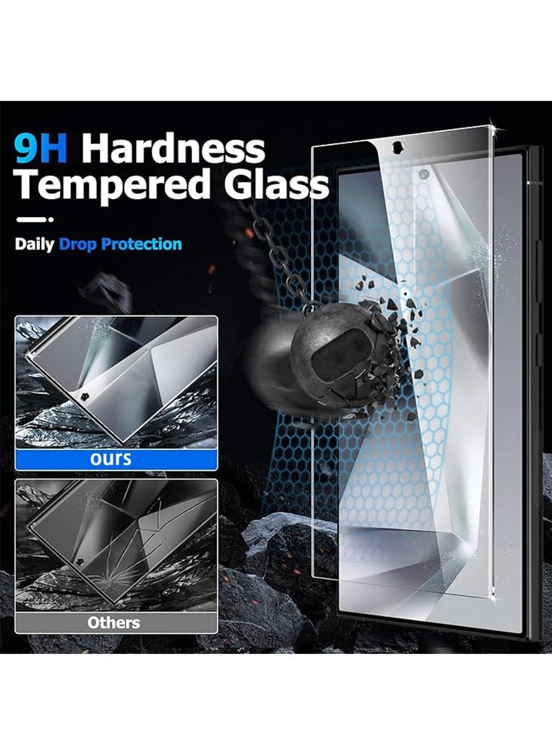 X-level 2Pack Samsung Galaxy S24 Ultra Screen Protector  HD Clear Protective for S24 Ultra 6.8", 3D Curved Upgrade, Easy Installation, Military Grade Shockproof Durable Bubble Free Accessory - Image 2