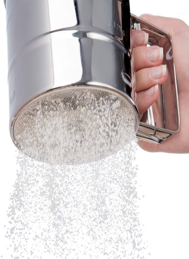 HNO-SALES Kitchen Aid Flour Sifter One Hand with Sifter Meshes Cup Flour Stainless Steel Mesh Sieve for Baking - Image 3