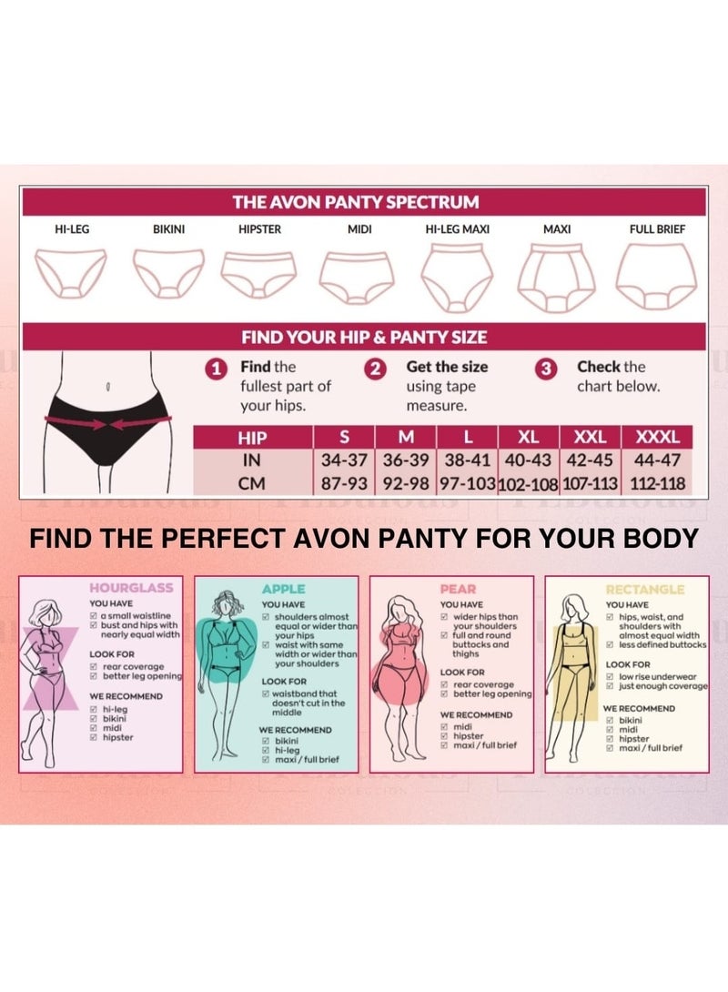 avon products Viela 5-in-1 Hi-leg Maxi Panty Pack - Image 2