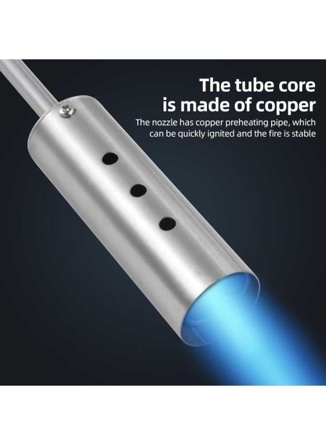 BlueFire 🔥 Propane Torch Burner – Adjustable Length Heavy-Duty Flame Torch Compatible with Propane Tanks & Gas Cartridges | High-Pressure Outdoor Flame Burner with Flame Control Valve, Non-Slip Ergonomic Handle & Durable Stainless Steel Build | Multi-Use Torch for Garden, Patio, Driveway, Ice Melting & BBQ – Portable, Powerful & Precise Outdoor Heating Tool - Image 3