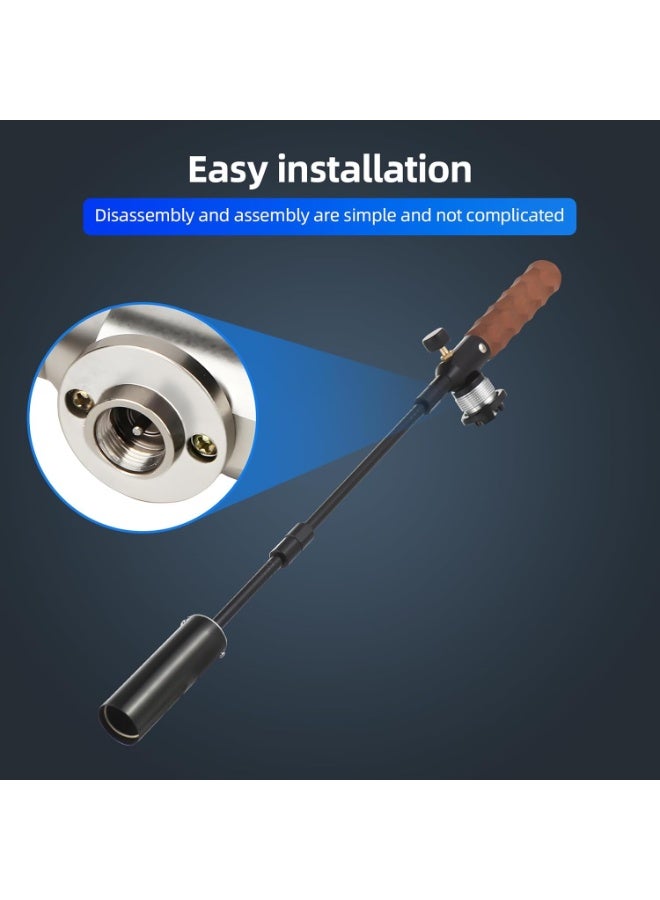 BlueFire 🔥 Propane Torch Burner – Adjustable Length Heavy-Duty Flame Torch Compatible with Propane Tanks & Gas Cartridges | High-Pressure Outdoor Flame Burner with Flame Control Valve, Non-Slip Ergonomic Handle & Durable Stainless Steel Build | Multi-Use Torch for Garden, Patio, Driveway, Ice Melting & BBQ – Portable, Powerful & Precise Outdoor Heating Tool - Image 5