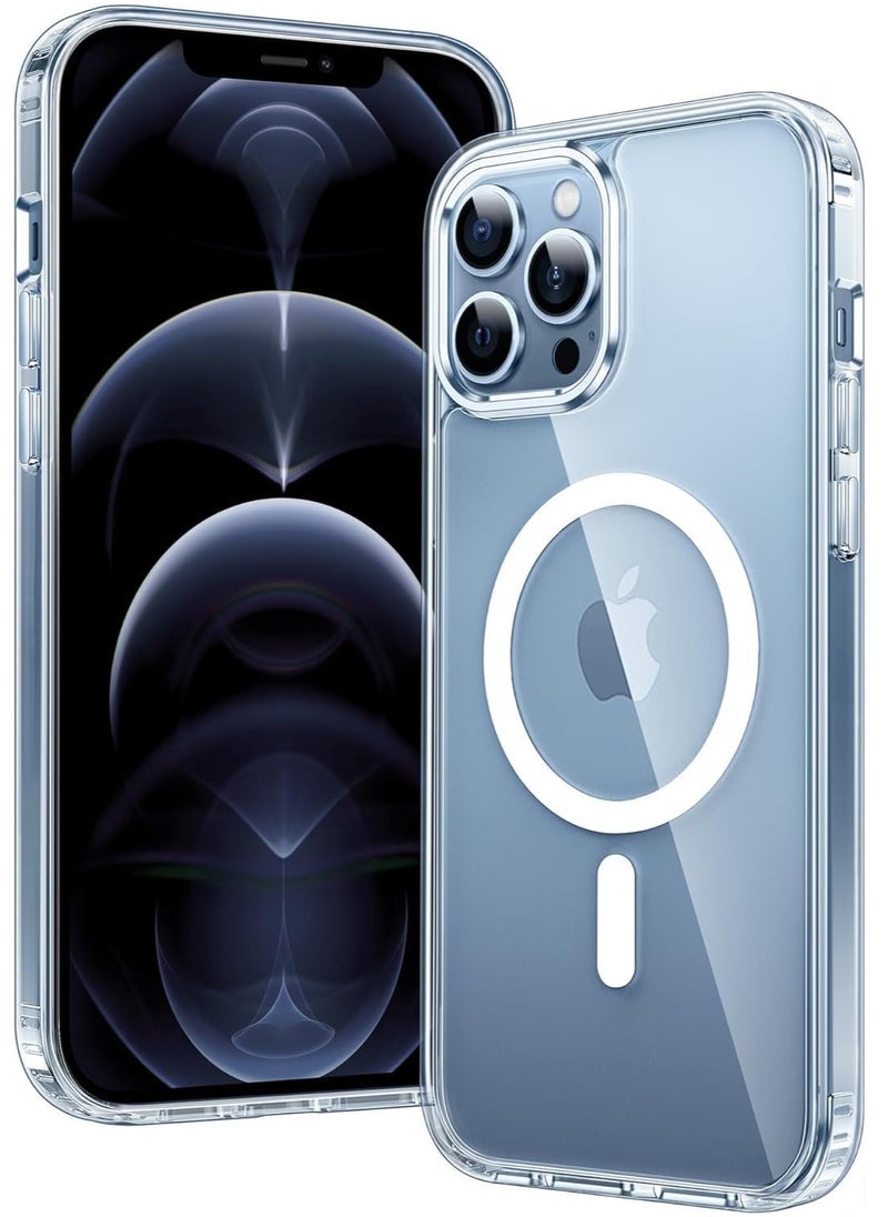 Generic - iPhone 12 Pro Max Absorption MagSafe/Wireless Charging Glass Case Cover Clear - Image 1