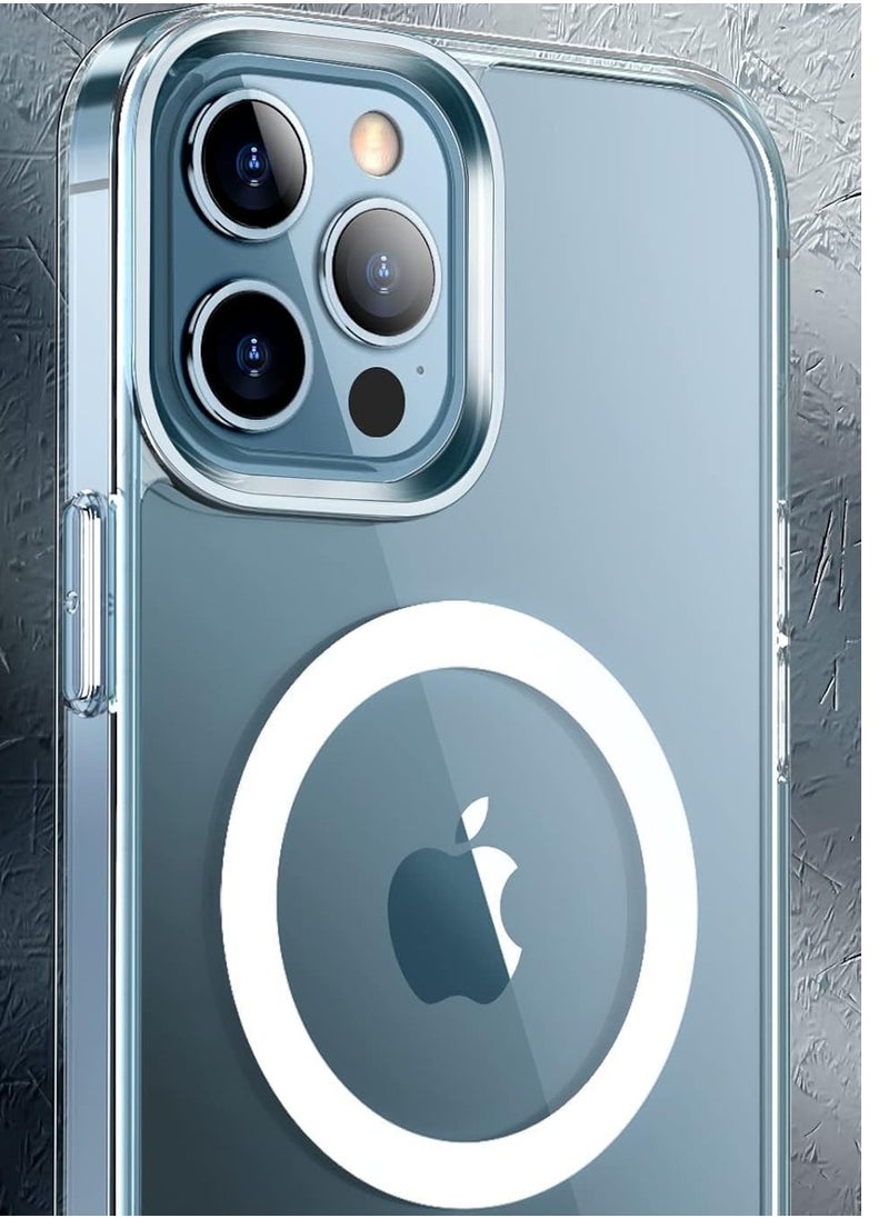 Generic - iPhone 12 Pro Max Absorption MagSafe/Wireless Charging Glass Case Cover Clear - Image 1