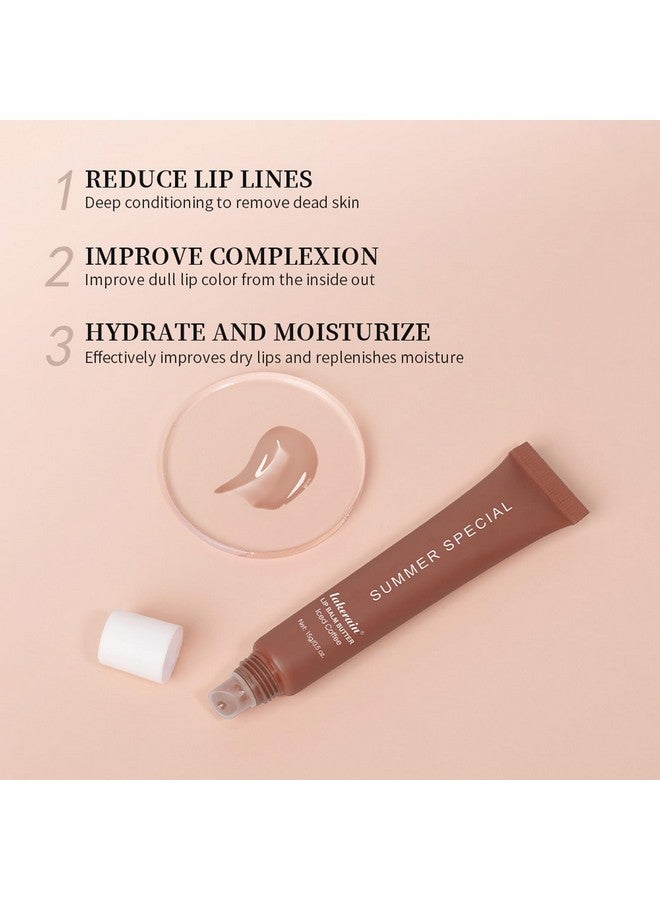 BAISEN DIARY Summer Special Lip Butter Balm - Ultra-Hydrating, Nourishing Lip Care with Natural Ingredients, Shea Butter & Olive Butter, Soothes & Softens Dry Lips (4PCS, 0.5 Fl Oz (Pack of 4)) - Image 4