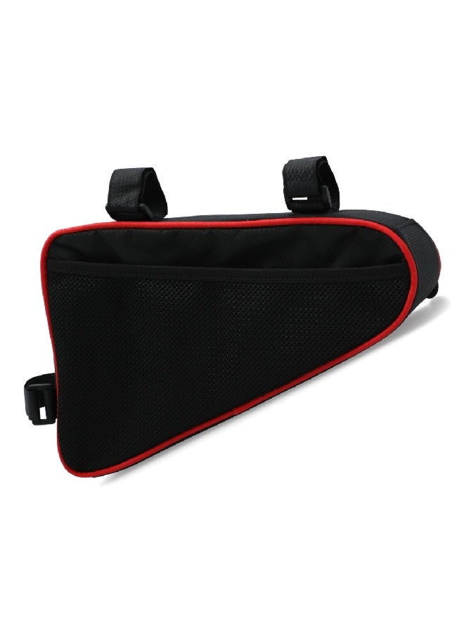 AUTOSMART Zipper Closure Polyester Bike Bag with Adjustable Handles Bike Bag Black and Red 1.8 L - Image 2