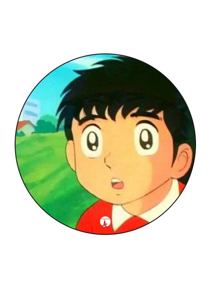 RKN The Anime Captain Majid Printed Badge Beige/Red/Green - Image 2