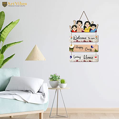 Artvibes Home Quote Wooden Wall Hangings Decor For Home | Bed Room | Quotes Decor Item | Home Quotes Wall Hanging | Modern Decor Items | Wall Poster | Artworks Hangings | Unique Gift (WH_6906N) - Image 3